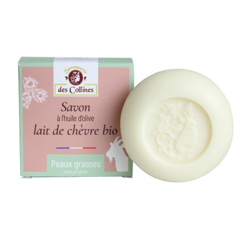 Savon au lait de chèvre peaux grasses