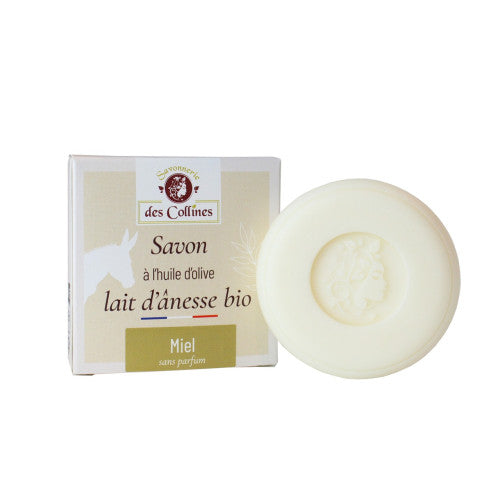 Savon lait d'ânesse bio miel 50g
