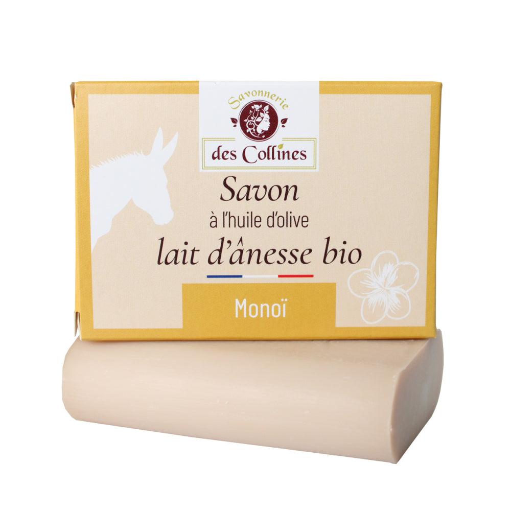 Savon lait d'ânesse Monoï - La Savonnerie des Collines