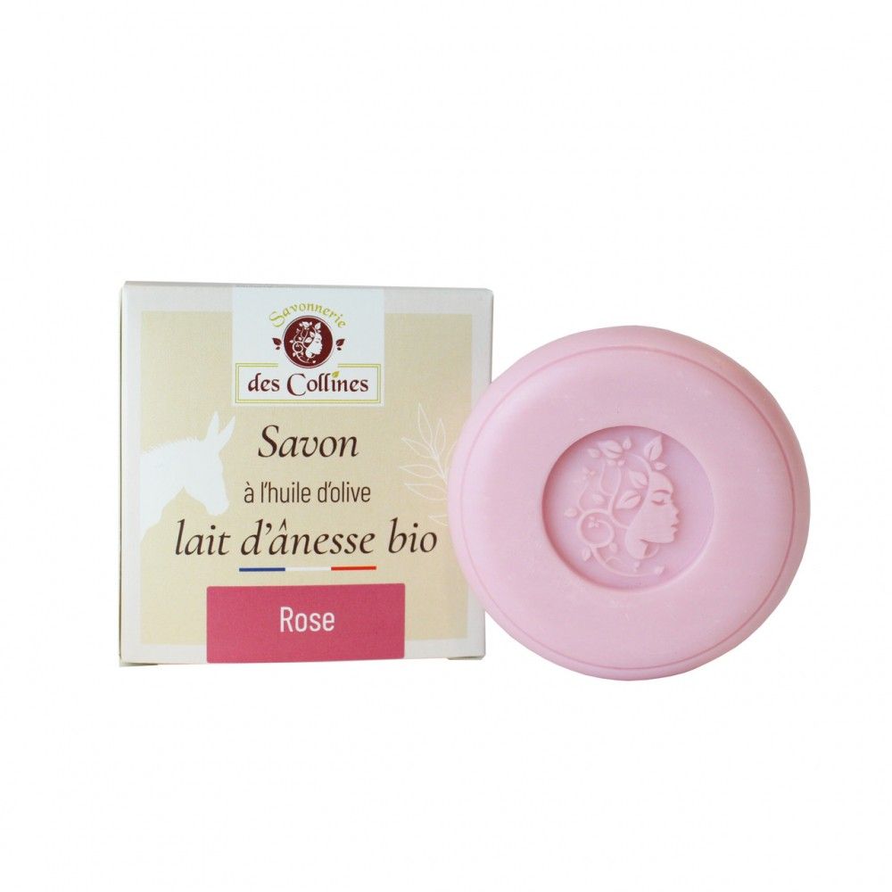 Savon lait d'ânesse bio rose 50g